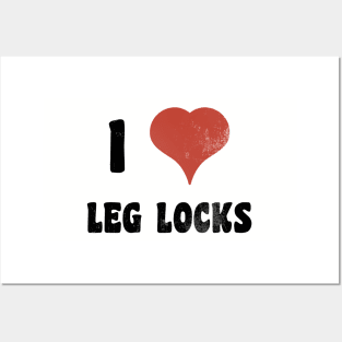 I Heart Leg Locks - Brazilian Jiu-Jitsu Posters and Art